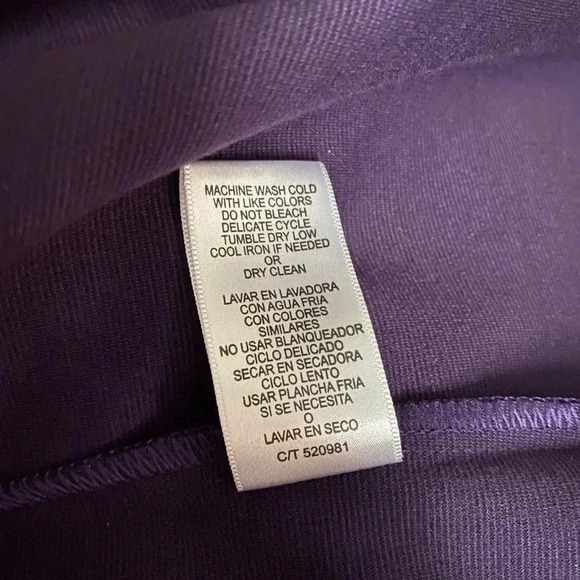 NWT DN Designs Purple Eggplant Gray Ponte Knit Jacket Dress Size 14, padded - Picture 11 of 11